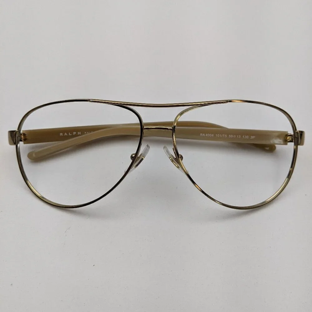 🕶️Frame only! Ralph Lauren RA4004-101/T5 Aviator Sunglasses 59/13-130 / ALH416